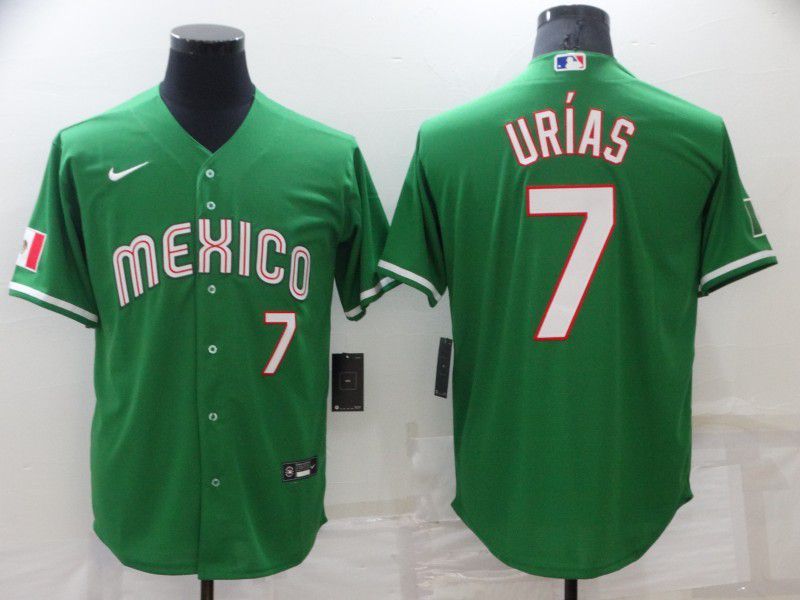 Men 2023 World Cub Mexico #7 Urias Green Nike MLB Jersey